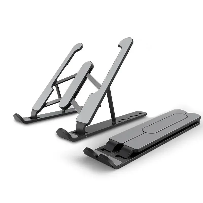 Laptop Accessories World - ที่วางแท็บเล็ตและแล็ปท็อปอเนกประสงค์ ปรับระดับได้ ระบายความร้อนตามหลักสรีรศาสตร์ พับเก็บได้ พกพาสะดวก ใช้เป็นขาตั้งคอมพิวเตอร์ตั้งโต๊ะ