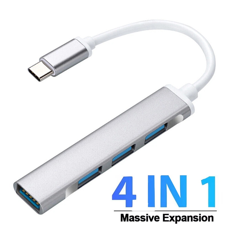 Laptop Accessories For Programmers - ฮับขยายพอร์ต Type-C 4-in-1 ฮับ USB C