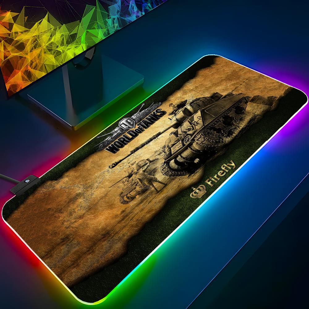 Laptop Accessories World - แผ่นรองเมาส์ HD World Of Tanks แผ่นรองเมาส์เรืองแสง