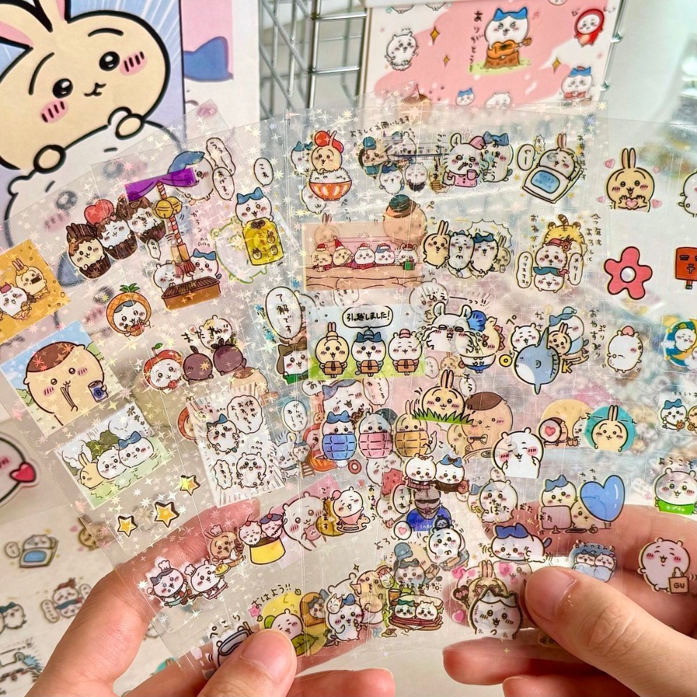 Laptop Accessories Cute - 30 ชิ้น ชิคาวะ สติกเกอร์เลเซอร์ สติกเกอร์การ์ตูนกันน้ำ น่ารัก