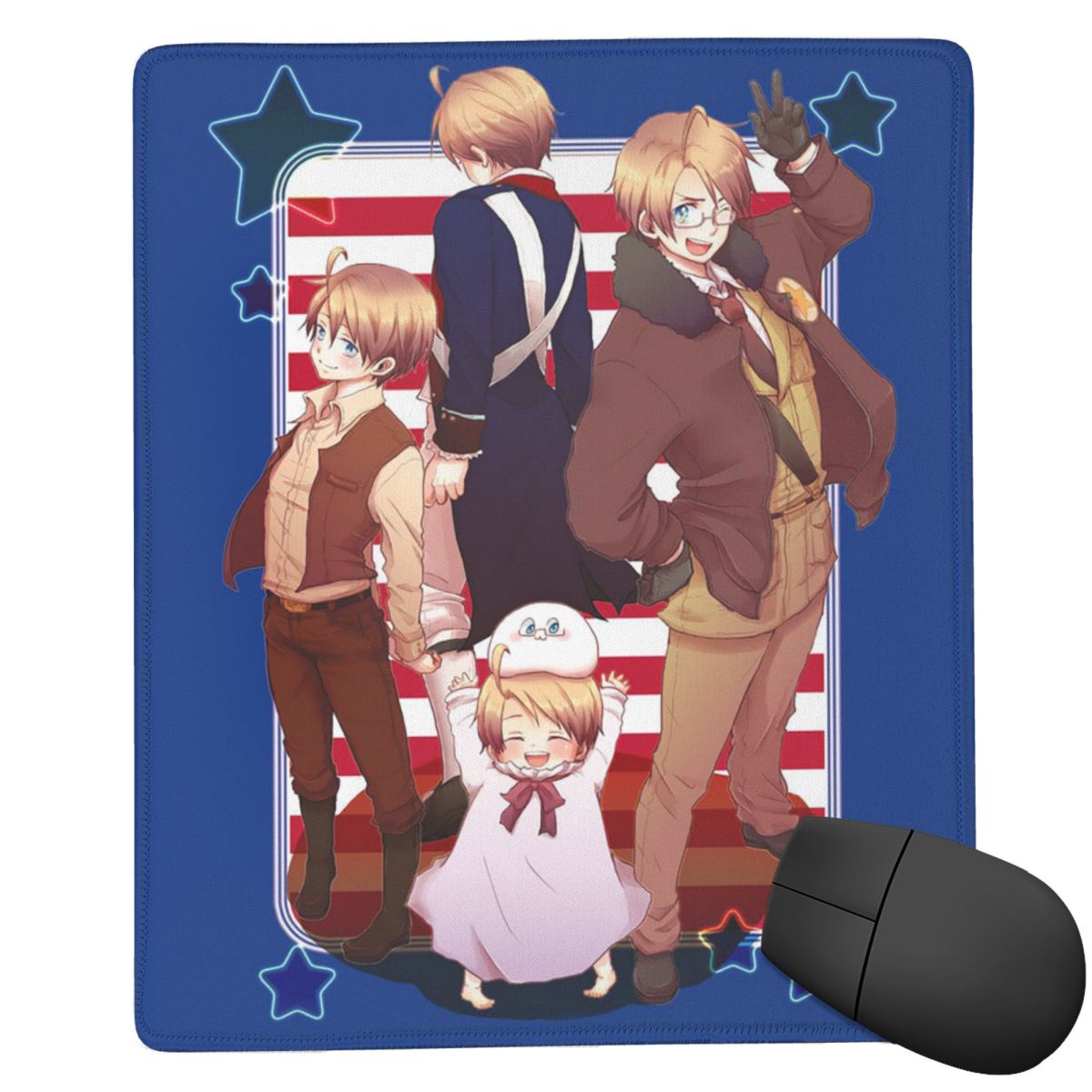 Laptop Accessories World - แผ่นรองเมาส์ Hetalia Group World Stars แผ่นรองคีย์บอร์ดและเมาส์สำหรับคอมพิวเตอร์
