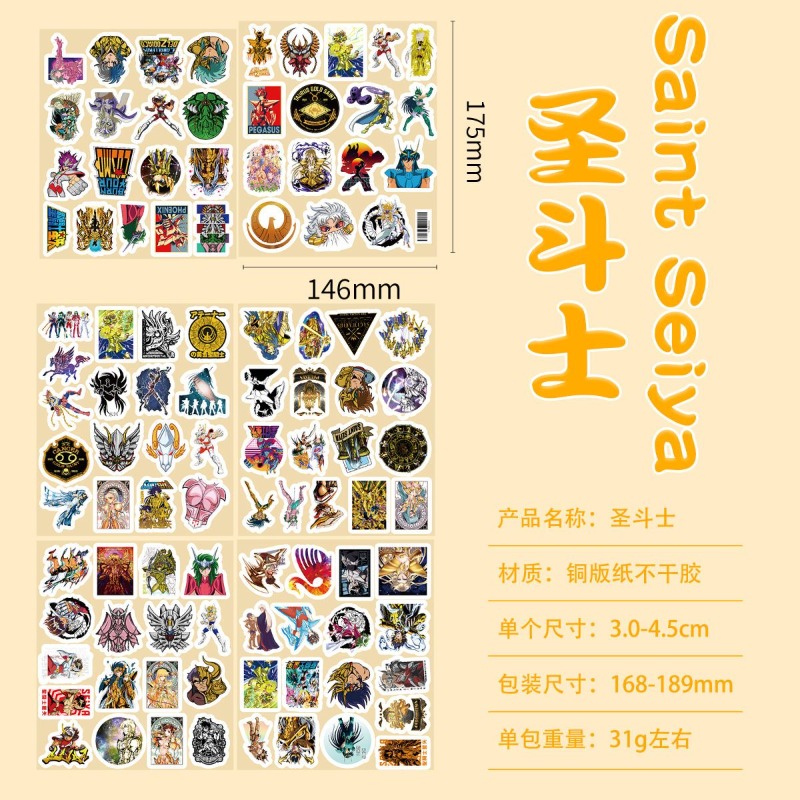 101 ชิ้นเซนต์เซย่าอะนิเมะสติกเ - Accessories Laptop บทวิจารณ์และราคา