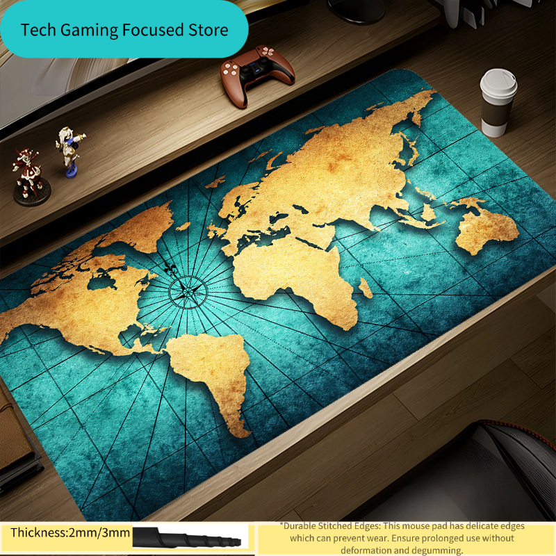 แผ่นรองเมาส์ แผนที่โลก แผ่นรอง - Laptop Accessories World บทวิจารณ์และราคา