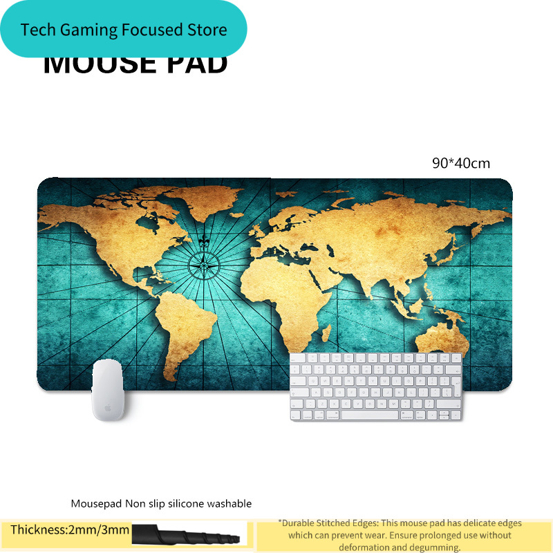 แผ่นรองเมาส์ แผนที่โลก แผ่นรอง - Laptop Accessories World บทวิจารณ์และราคา