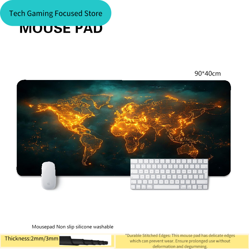 แผ่นรองเมาส์ แผนที่โลก แผ่นรอง - Laptop Accessories World บทวิจารณ์และราคา