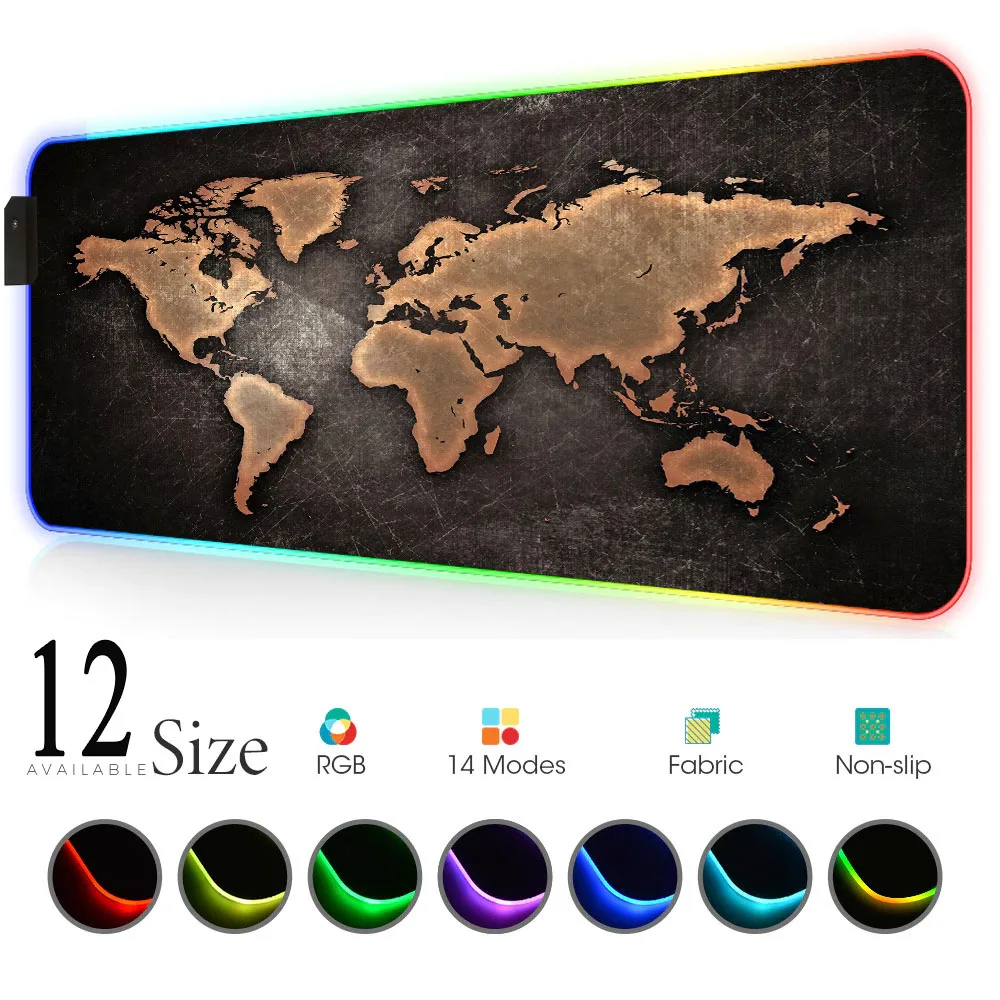 World Map Mouse Pad Gaming Mou - Laptop Accessories World บทวิจารณ์และราคา