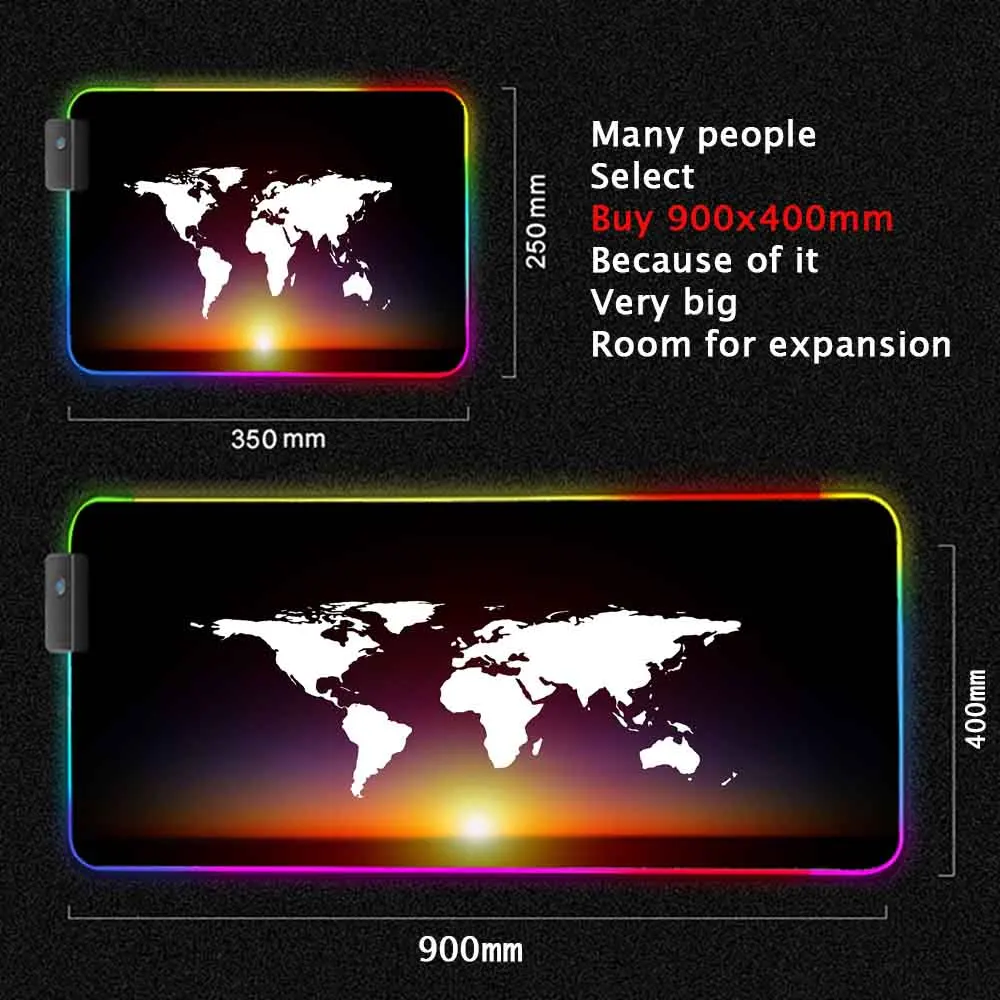 World Map Mouse Pad Gaming Mou - Laptop Accessories World บทวิจารณ์และราคา