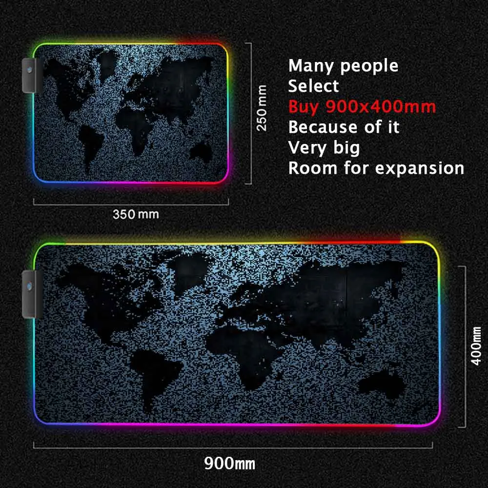 World Map Mouse Pad Gaming Mou - Laptop Accessories World บทวิจารณ์และราคา