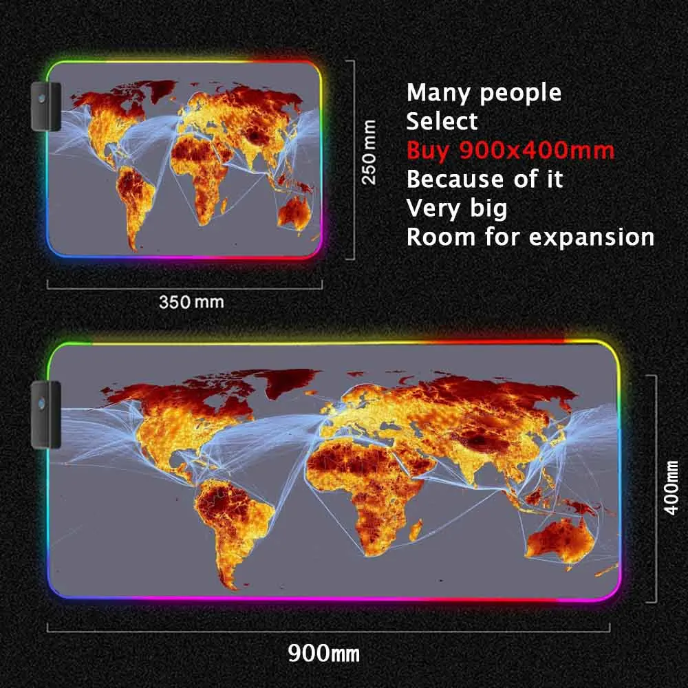 World Map Mouse Pad Gaming Mou - Laptop Accessories World บทวิจารณ์และราคา