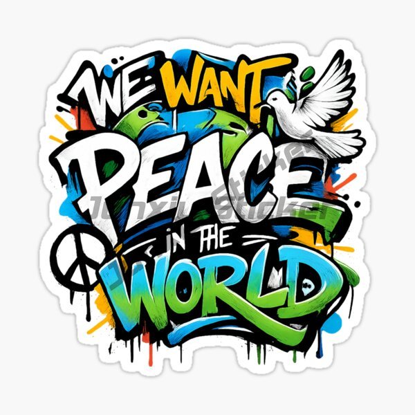 สติกเกอร์ AN IDEA WORLD PEACE  - Laptop Accessories World บทวิจารณ์และราคา